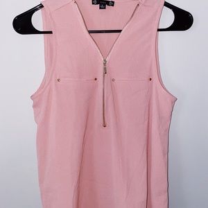 Salmon/pink tank top blouse.